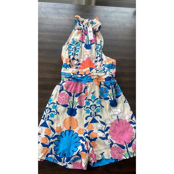 Anthropologie Plenty by Tracy Reese Ruffled Floral Romper LP - Picture 1 of 5